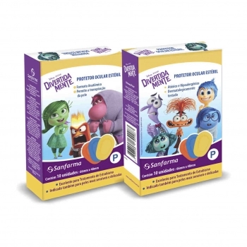 PROTETOR OCULAR PERSONAGENS DIVERTIDAMENTE COM 10 UN