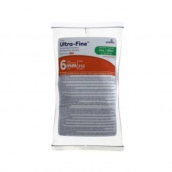 SERINGA INSULINA UF 1ML AG.6MMX0,25MM C/10 EMBECTA