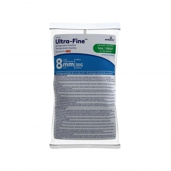 SERINGA INSULINA UF 1ML AG. 8MM X 0,3MM C/10 EMBECTA