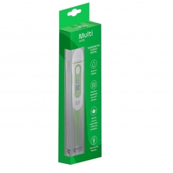 TERMOMETRO CLINICO DIGITAL BRANCO MULTILASER
