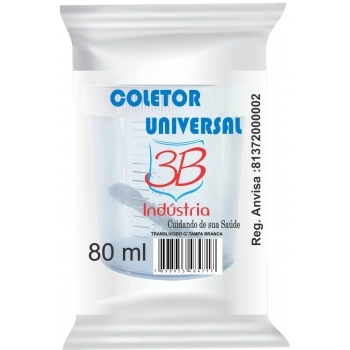COLETOR UNIVERSAL C/PA 80ML 3B