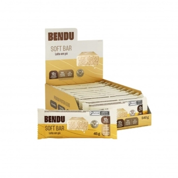 SOFT BAR LEITE EM PO DISPLAY C/12X45G BENDU