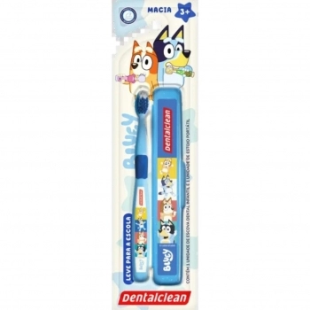 ESCOVA DENTAL INF C/ESTOJO BLUEY MACIA