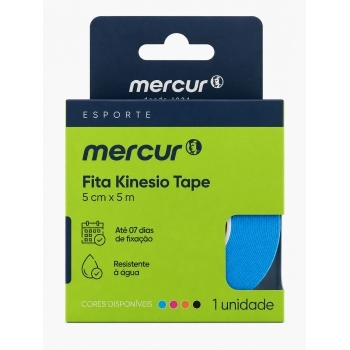 FITA DE KINESIO 5CMX5M AZUL MERCUR