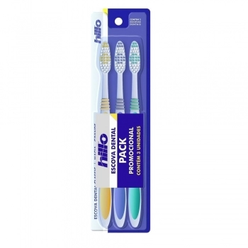 ESCOVA DENTAL ADULTO CLASSIC PACK C/3 HILLO