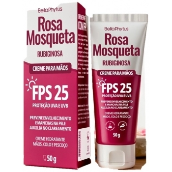 ROSA MOSQUETA CREME PARA AS MAOS C/FPS 50G BELLAPHYTUS