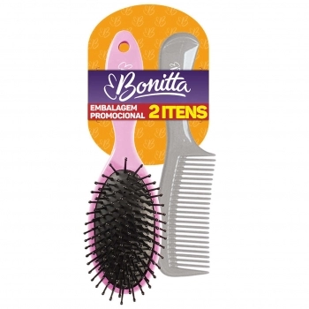 KIT ESCOVA E PENTE DE CABELO BONITTA MARCO BONI