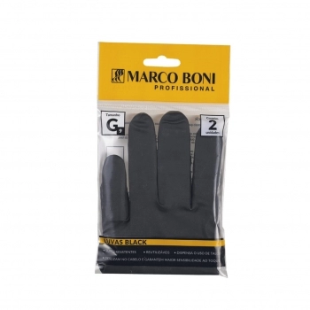 LUVA PROFISSIONAL PRETA G C/2 MARCO BONI