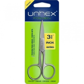 TESOURA ANATOMICA P/UNHAS PONTA RETA UNHEX MERHEJE