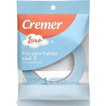 FITA P/FRALDA 19MMX20M AZUL CREMER