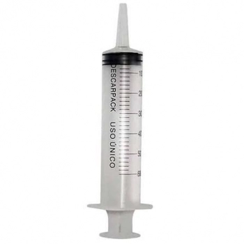 SERINGA DESC.60ML BICO CATETER CENTRAL DESCARPACK