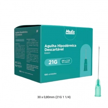 AGULHA DESC.30X8 C/100 MEDIX