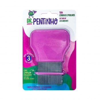 PENTE DE AÇO P/PIOLHO E LENDEAS ROSA DR PENTINHO