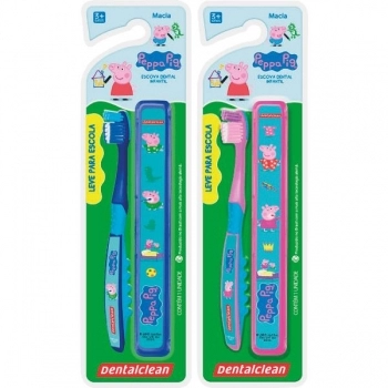 ESCOVA DENTAL INF C/ESTOJO PEPPA EXTRA MACIA