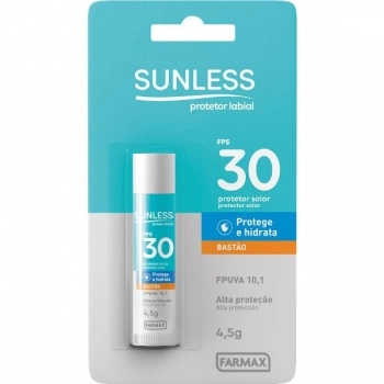 PROTETOR SOLAR LABIAL FPS30 BASTAO SUNLESS