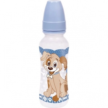 MAMADEIRA CINT DUKE SIL RED 240ML AZUL PETITA