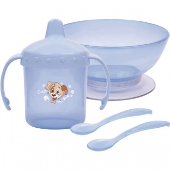 KIT REFEIÇÃO C/CANECA C/ALÇA DUKE AZUL PETITA