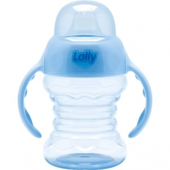 COPO CLEAN C/BICO SILICONE 150ML AZUL LOLLY