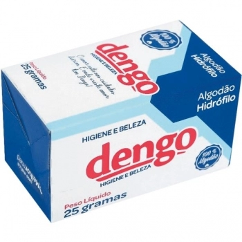 ALGODAO HIDROFILO CAIXA 25G DENGO MELHORMED
