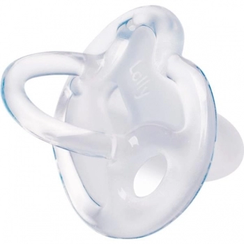 CHUPETA N°2 100% SILICONE ORTO TRANSPARENTE LOLLY