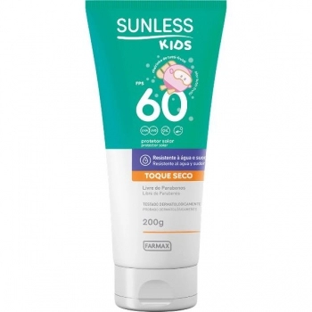 PROTETOR SOLAR FPS60 TOQUE SECO KIDS 200G SUNLESS