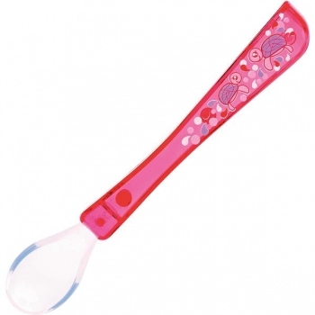 COLHER PONTA DE SILICONE OCEANO ROSA