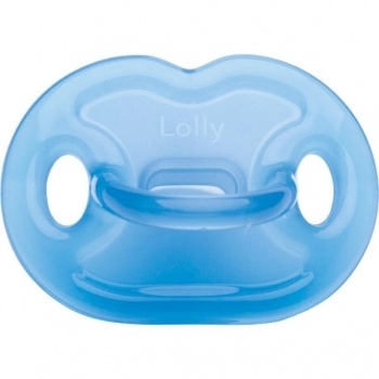 CHUPETA N°1 100% SILICONE ORTO AZUL LOLLY