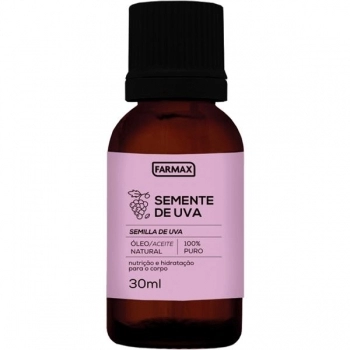 OLEO SEMENTE DE UVA PURO 30ML FARMAX