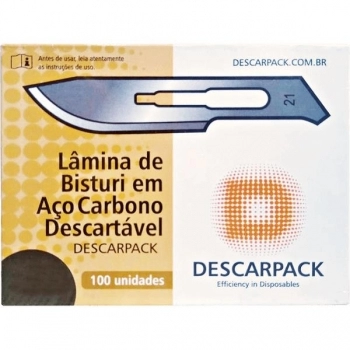 LAMINAS DE BISTURI N°24 CX C/100 DESCARPACK